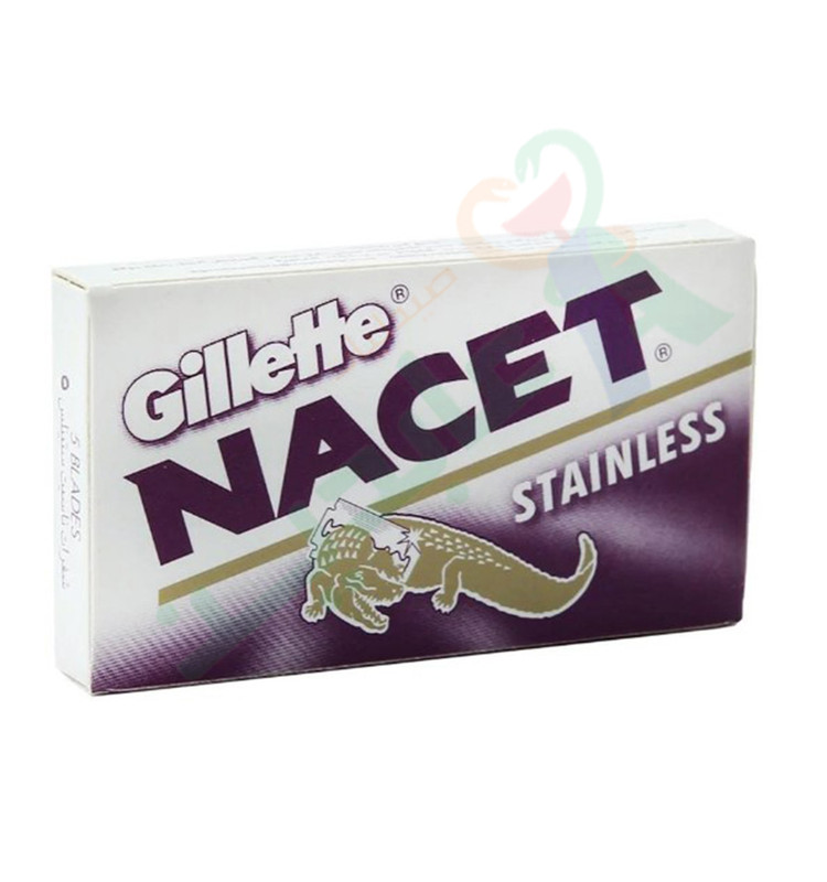 GILLETTE NACET STAINLESS 5  Piece
