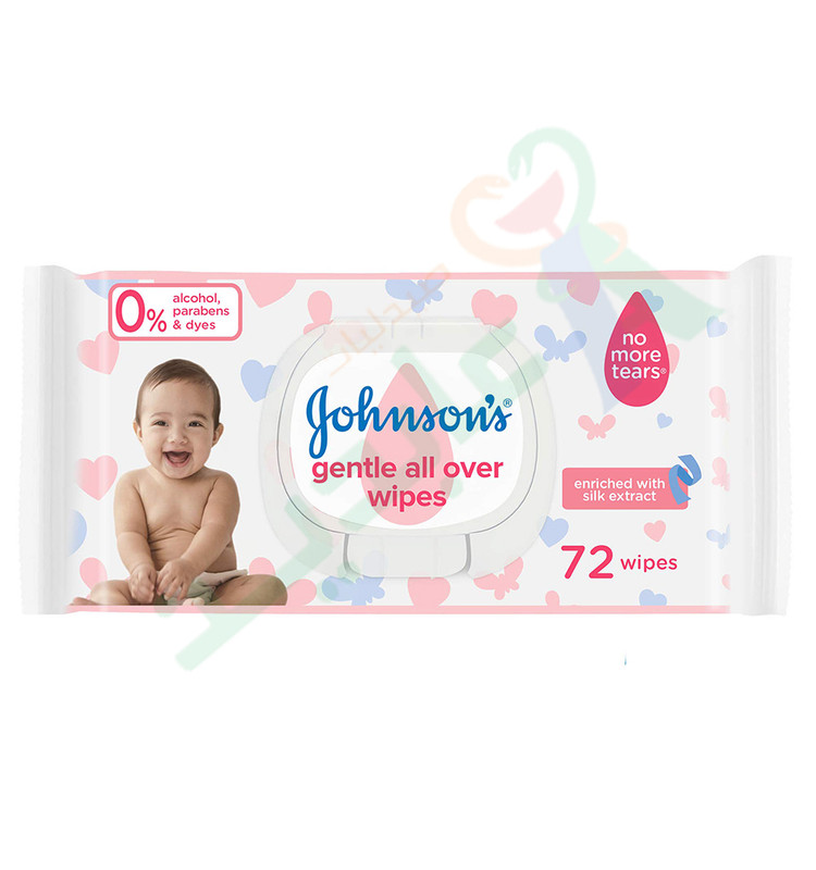 JOHNSONS GENTLE ALL OVER 72 WIPES