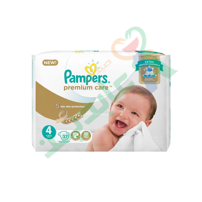 PAMPERS PREMIUM CARE SIZE (4) 37 pieces