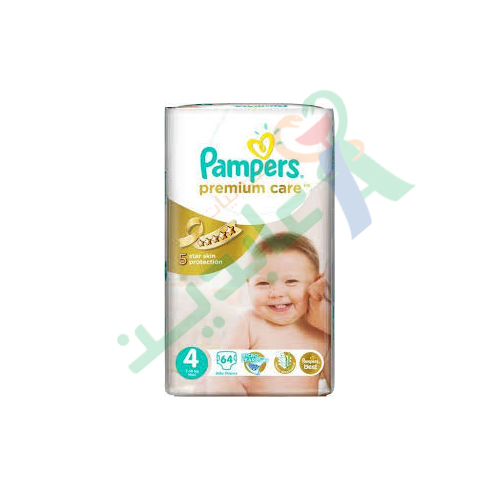 PAMPERS PREMIUM CARE SIZE (4) 64 pieces