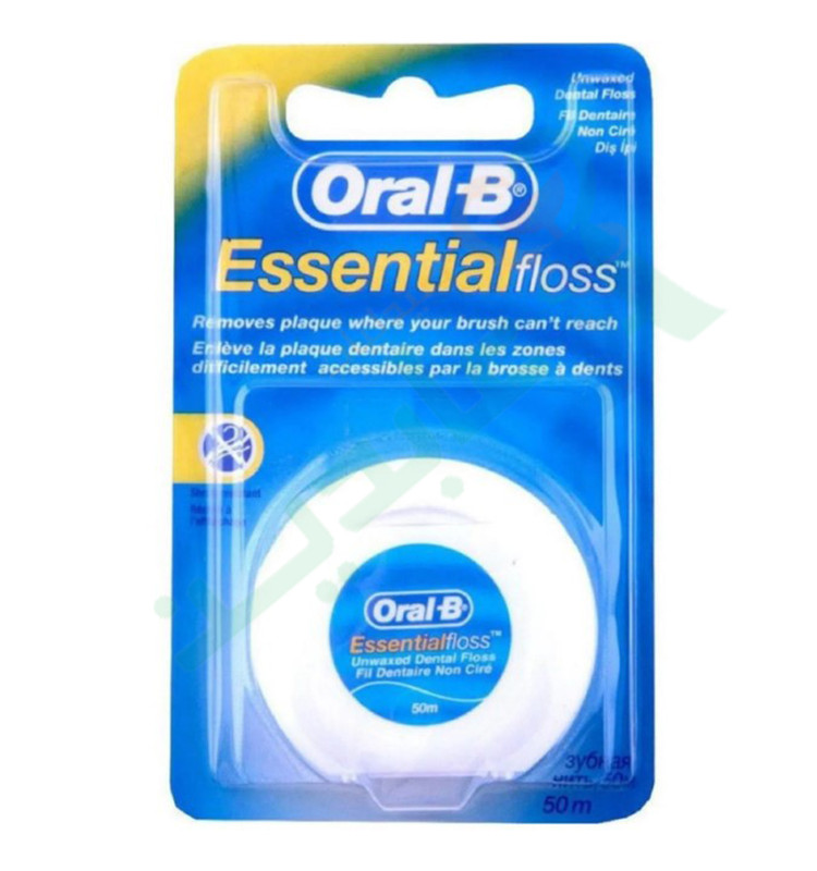 ORAL B ESSENTIAL FLOSS UNWAXED