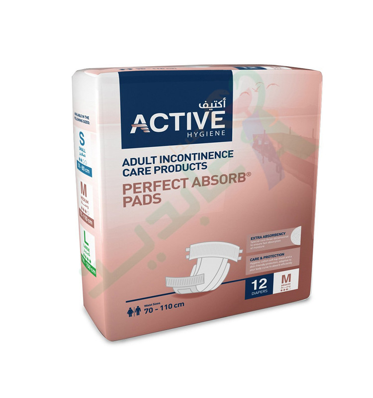 ACTIVE PERFECT ABSORB (M) (70-110CM) 12 DIAPERS