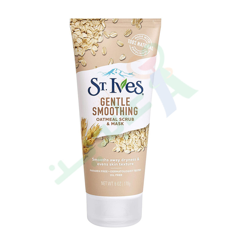 ST.IVES GENTLE SMOOTHING OATMEAL SCRUB&MASK 170GM