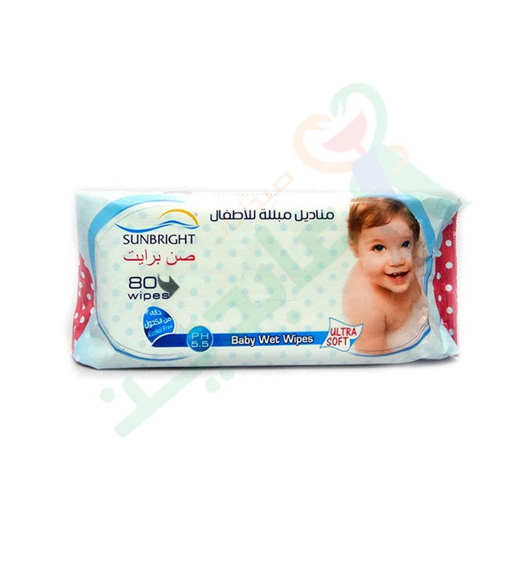 SUNBRIGHT BABY WET WIPES 80WIPES