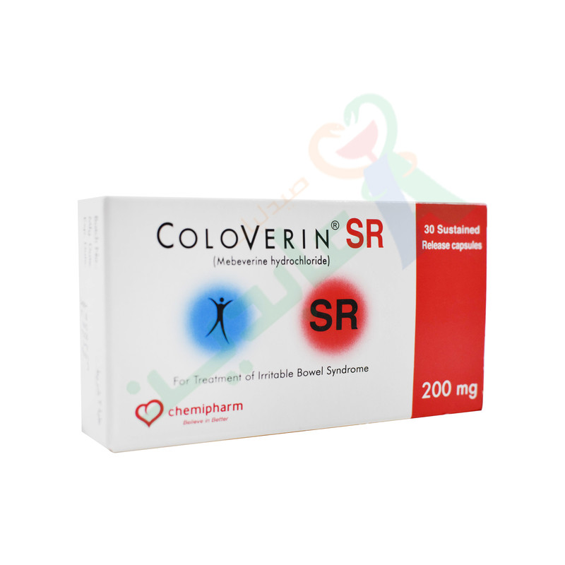 COLOVERIN SR 200 MG 30 CAPSULES