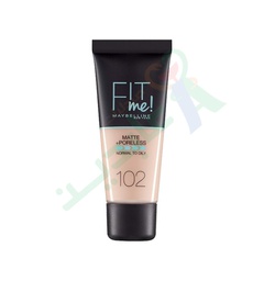 [95567] MAYBELLINEE FIT ME FOUNDATION    102 30ML