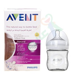 [96292] AVENT NATURAL GLASS BOTTLE +0Month 120ML