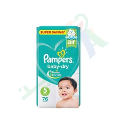 [73329] PAMPERS JUMBO SIZE (5) 76 pieces