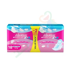 [96860] ALWAYS FEATHER SOFT2IN1 MAXI THICK EXTRA LONG18Piece