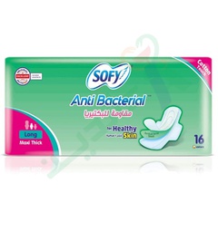 [96332] SOFY ANTI BACTERIAL LONG ULTRA THICK 16PADS