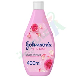 [97474] JOHNSON VITA-RICH BODY WASH ROSE WATER 400ML