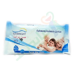 [76134] SUNBRIGHT BABY WET WIPES 40WIPES