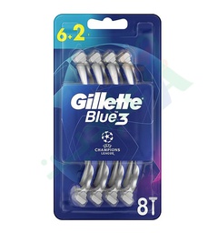 [98832] GILLETTE BLUE 3 CHAMPIONS LEAGUE 6+2PCS