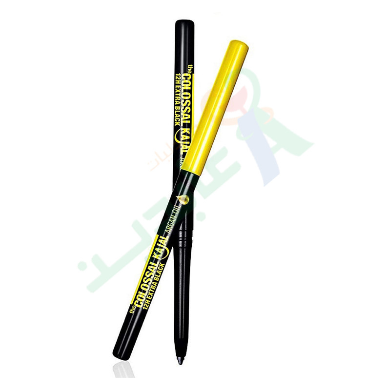 MAYBELLINEE COLOSSAL KAJAL ARGAN OIL BLACK--