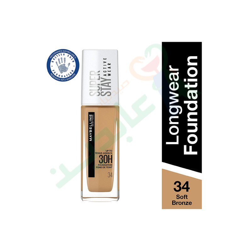 MAYBELLINEE SUPER STAY FOUNDATION  34  30ML