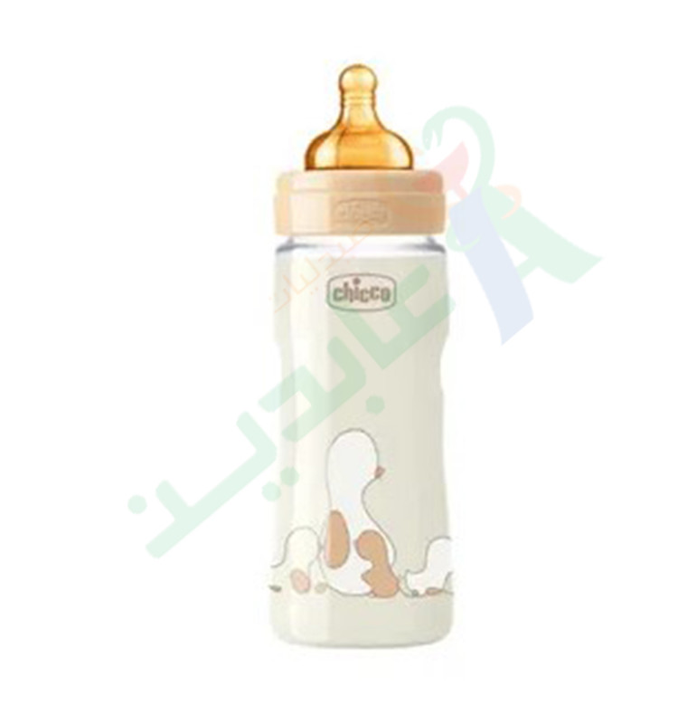 CHICCO BIBERON 330 ML  COD.8587 ببرونه رابر بناتى--