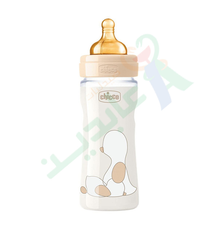 CHICCO BIBERON RUBBER (2+MONTH) 250ML 34840