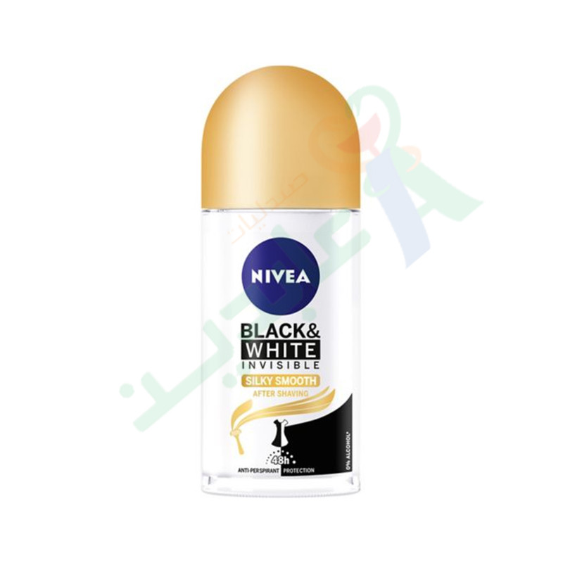 NIVEA ROLL ON BLACK&WHITE SILKY SMOOTH WOMEN 50ML