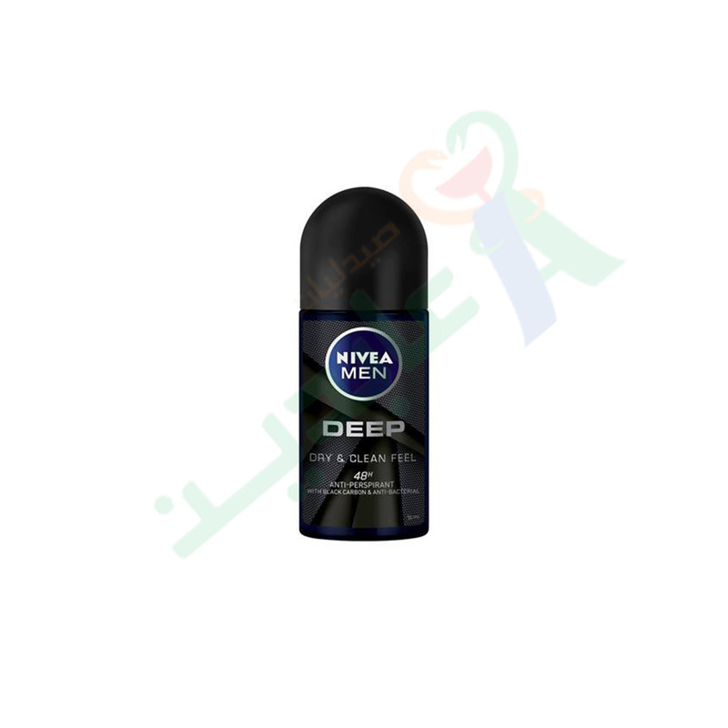 NIVEA MEN DEEP DRY&CLEAN ROLL ON 50ML