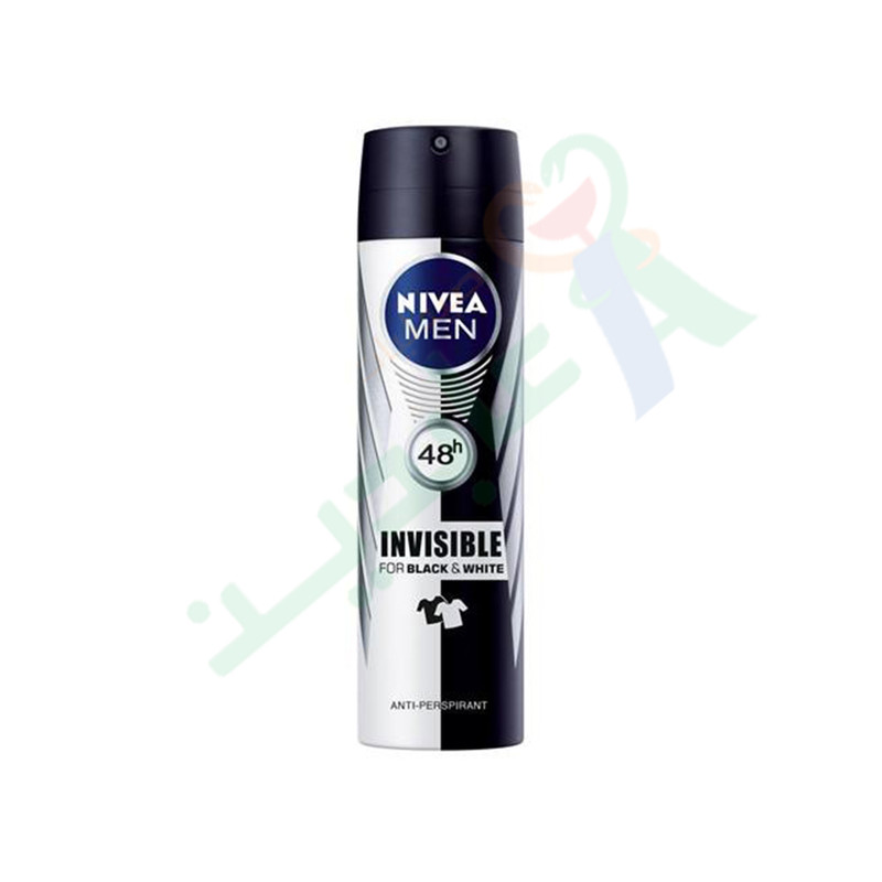 NIVEA SPRAY MEN BLACK & WHITE 150ML