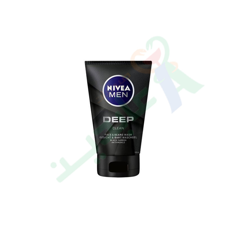 NIVEA MEN DEEP CLEAN FACE & BEARD WASH 100ML