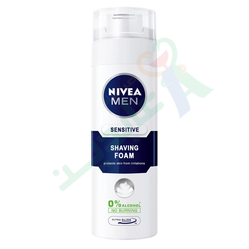 NIVEA SHAVING FOAM SENSITIVE 200ML