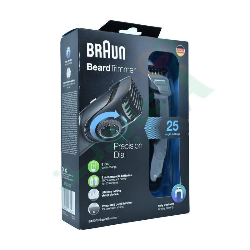 BRAUN BEARD TRIMMER (25) BT 5070