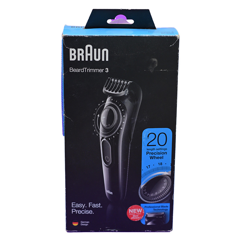BRAUN BEARD TRIMMER 3 20 PRECISION WHEEL BT3222