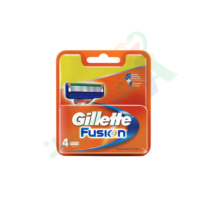 GILLETTE FUSION BLADES 4  Piece