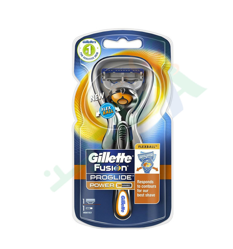 GILLETTE FUSION PROGLIDE POWER FLEXBALL+1BLADES