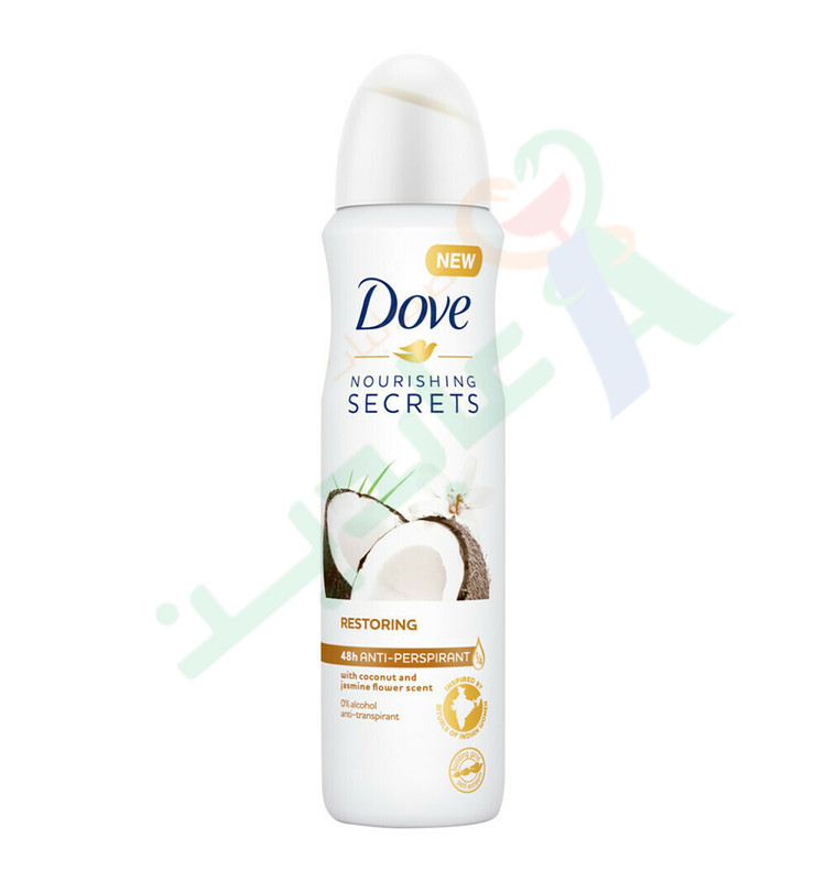 DOVE COCONUT&JASMINE FLOWER SPRAY 150ML DISCOUNT25%