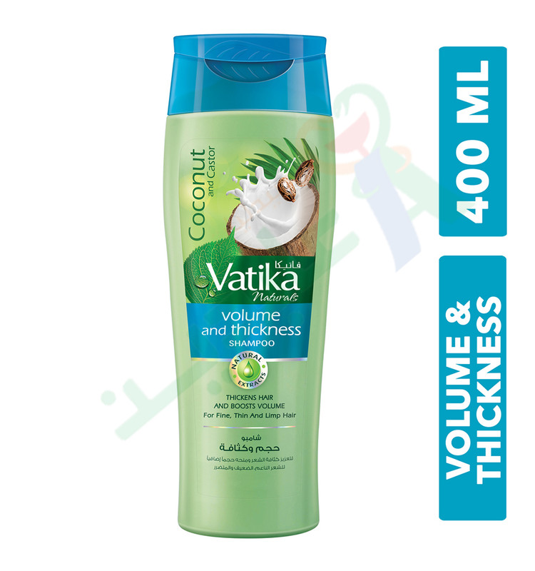 VATIKA HAIR VOLUME&THICJNESS SHAMPOO.400 ML 15%DISCOUNT