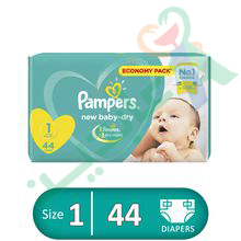 PAMPERS BABY DRY SIZE (1) 44pieces