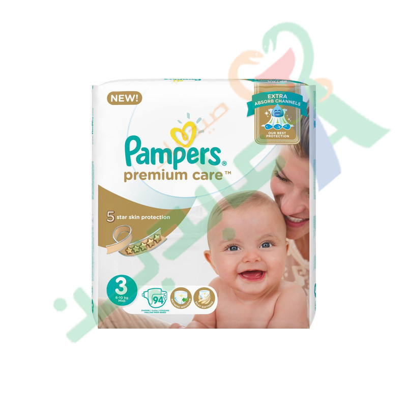 PAMPERS PREMIUM CARE (3) 94  DIAPERPERS