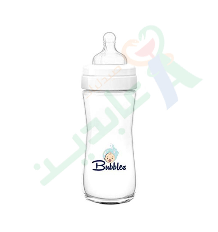 BUbbLES FEEDING BOTTLE CLASSIC  260ML 8034(WHITE)