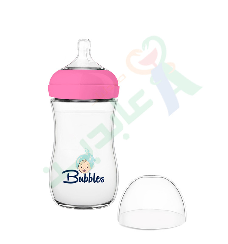 BUbbLES FEEDING BOTTLE NATURAL 280ML 5584 (ROSE)