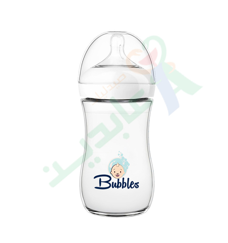 BUbbLES FEEDING BOTTLE NATURAL 280ML 8072(WHITE)