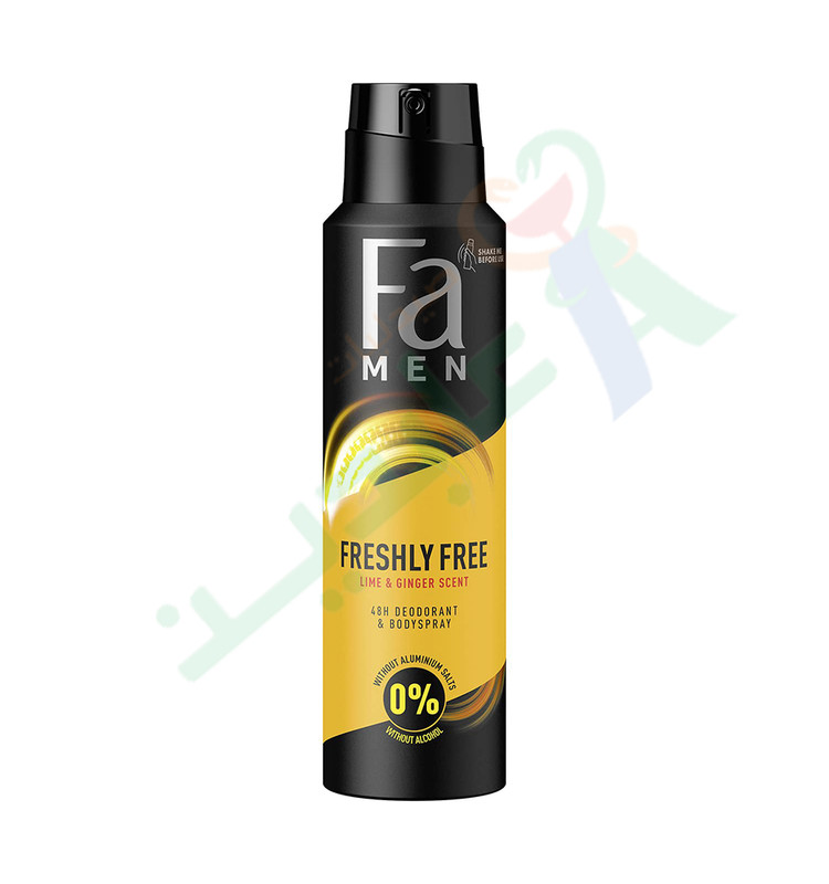 FA MEN FRESHLY FREE LIME &GINGER 150 ML