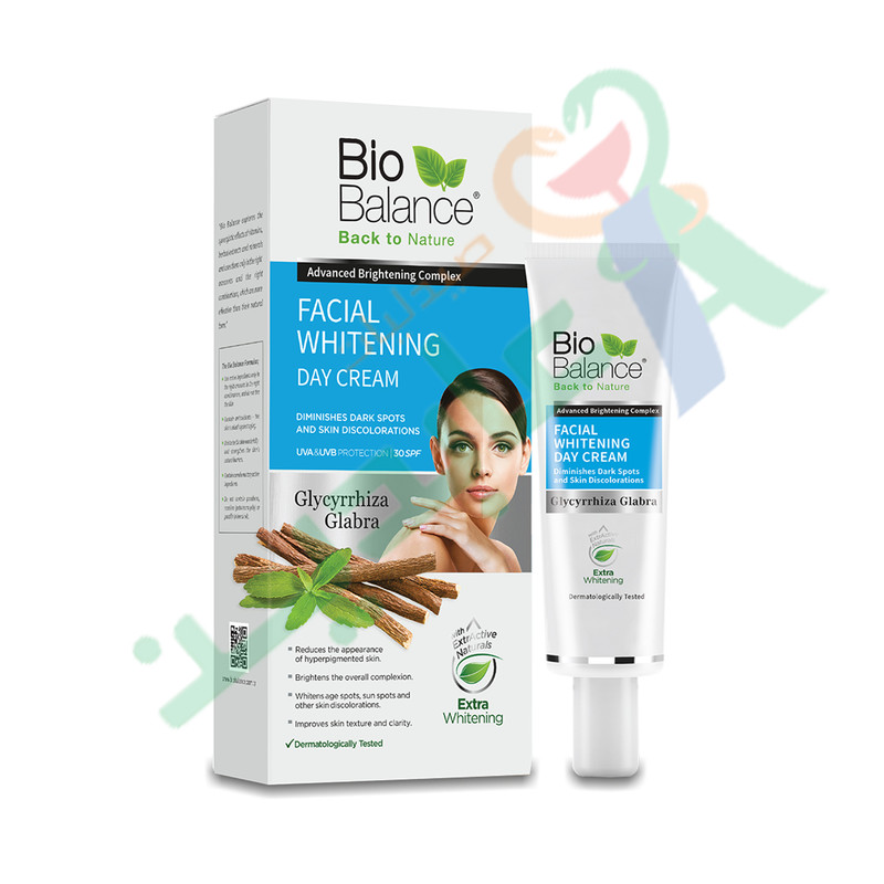 BIO BALANCE FACIAL WHITENING CREAM SPF30 55ML