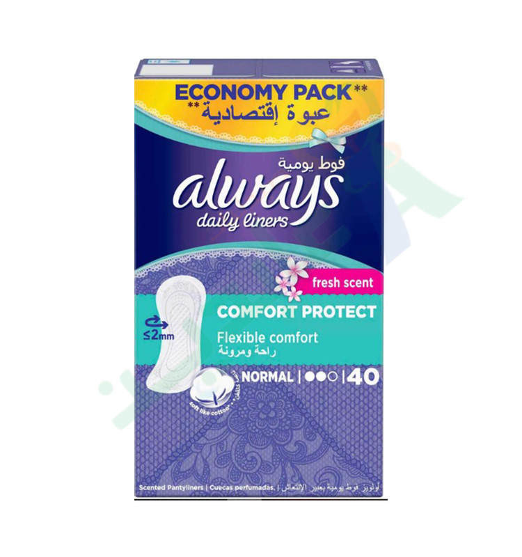 ALWAYS FLEXIBLE COMFORT FRESH SCENT 40 DIAPER