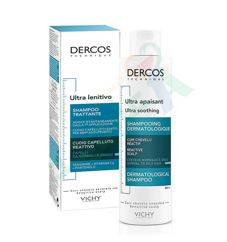 VICHY DERCOS ULTRA SOOTHING SHAMPOO 200 ML--