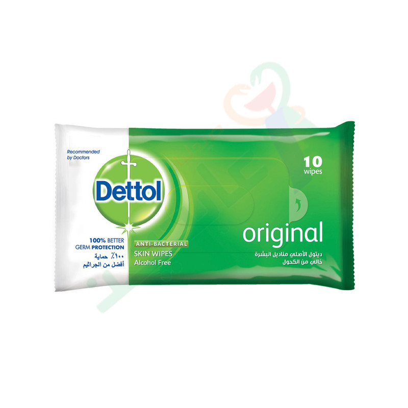 DETTOL WIPES ORIGINAL 10 WIPES