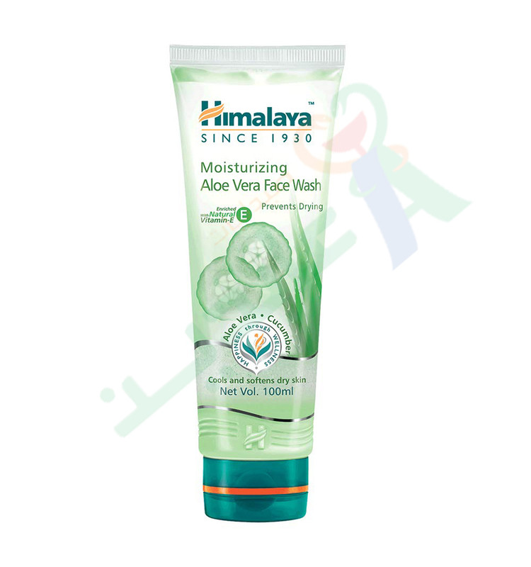 HIMALAYA MOISTURIZING ALOE VERA FACE WASH 100 ML--