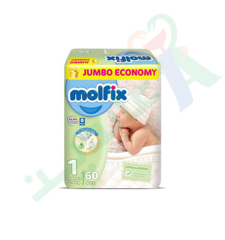 MOLFIX NEWBORN JUMBO (1) 60  DIAPERPER