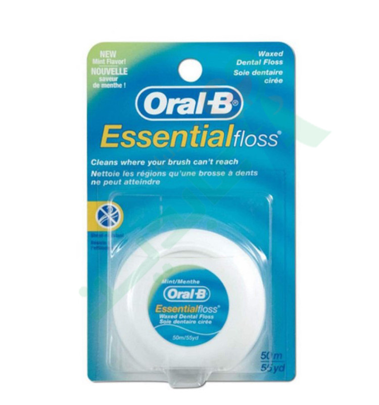 ORAL B ESSENTIAL FLOSS WAXED