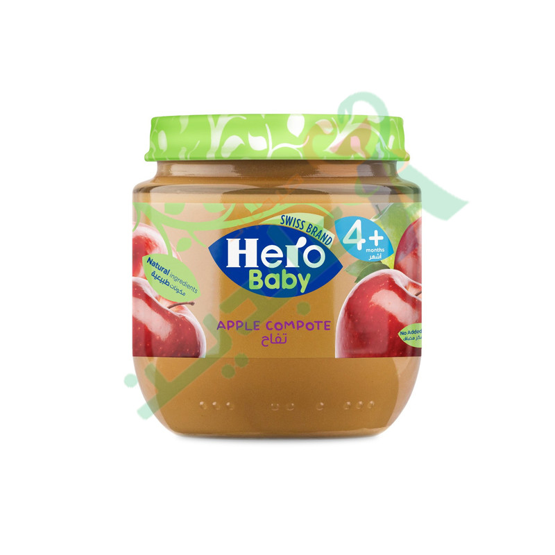 HERO BABY APPLE 130GM JAR تفاح
