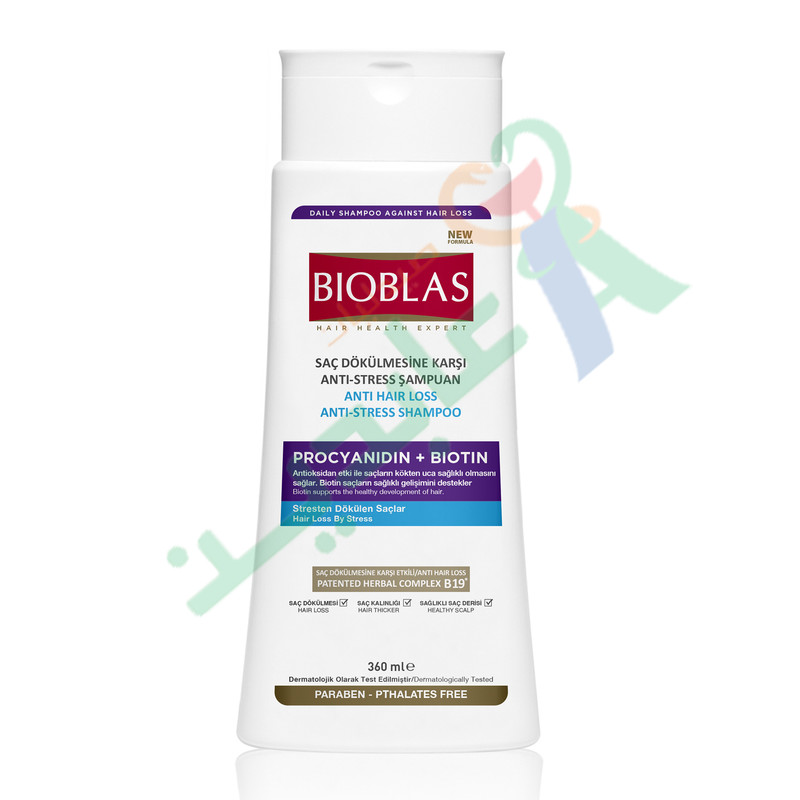 BIOBLAS ANTI-HAIR LOSS SHAMPOO WITH ANTI-STRESS 360 ML