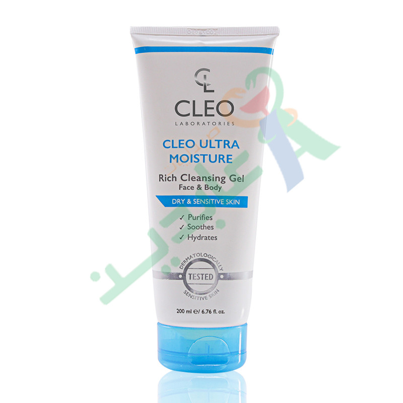 CLEO ULTRA MOISTURE RICH CLENSING GEL 200ML