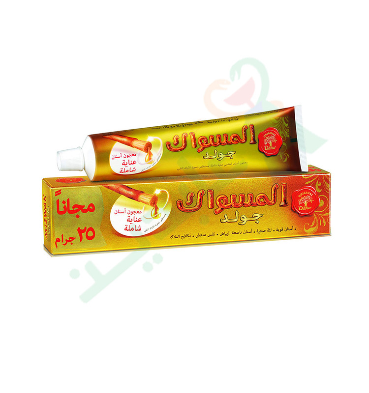 DABUR AL MISWAK GOLD TOOTHPASTE 120ML +50G FREE