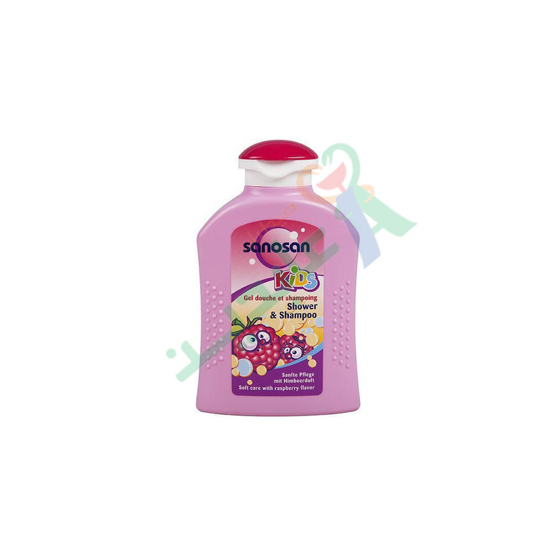 SANOSAN SHOWER & SHAMPOO RASPBERRY 200 ML